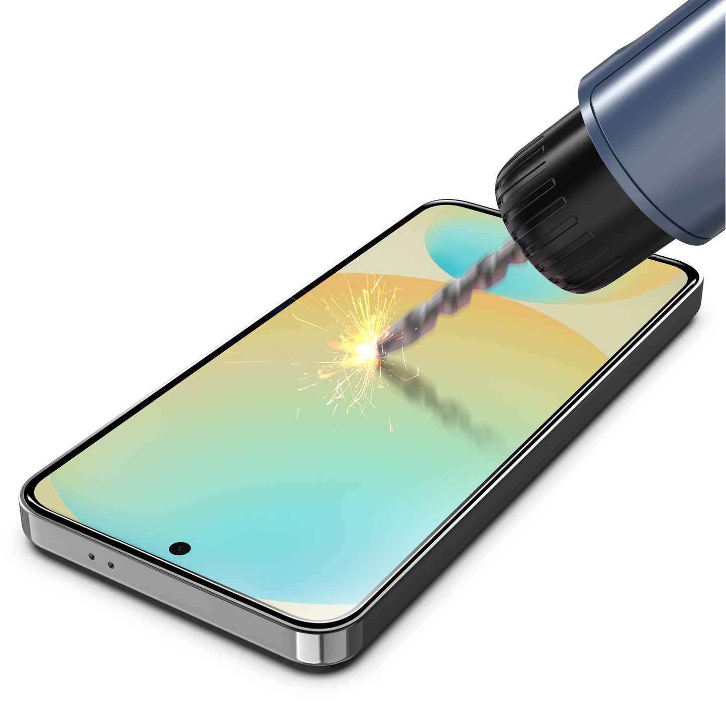 MartZilla Premium Screen Protector 9H Tempered Glass with Easy App Kit For SAMSUNG Galaxy S24 FE 5G | 2.5D Round Edge | Oleophobic Coating | Scratch Proof | Easy Installation Kit | (Pack of 1)