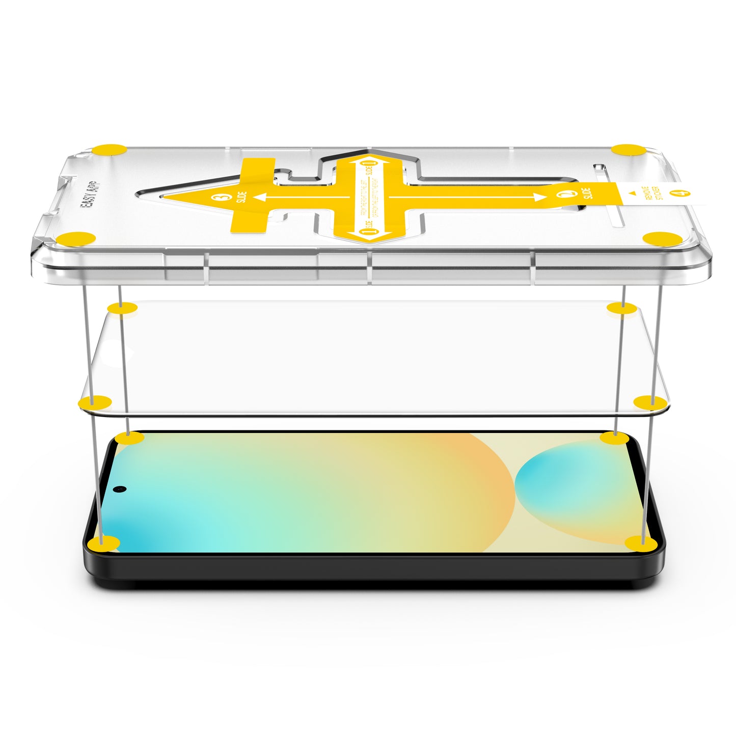 MartZilla Premium Screen Protector 9H Tempered Glass with Easy App Kit For SAMSUNG Galaxy S24 FE 5G | 2.5D Round Edge | Oleophobic Coating | Scratch Proof | Easy Installation Kit | (Pack of 1)